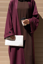 Abaya Coat Naya Burgundy