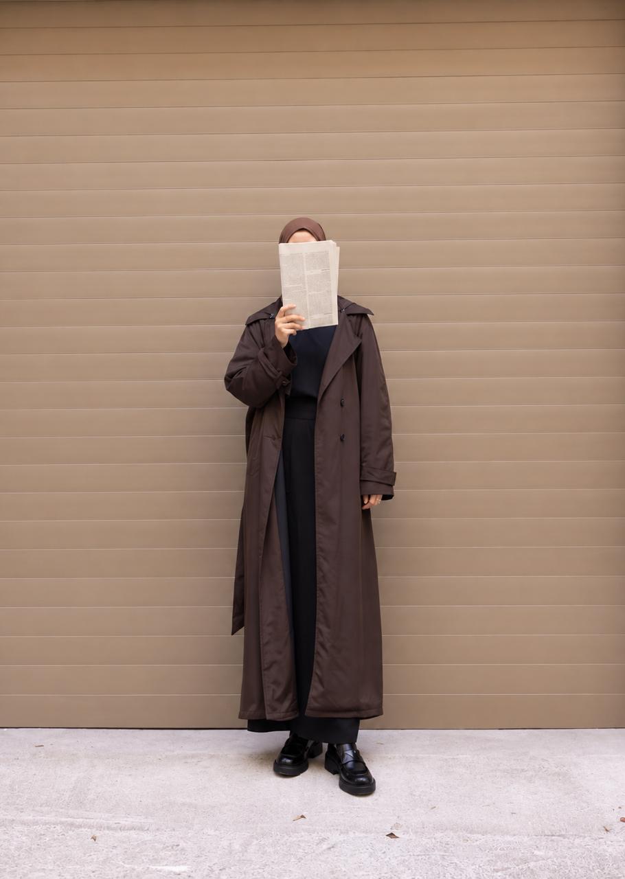 Trench Imperméable Danie Chocolat