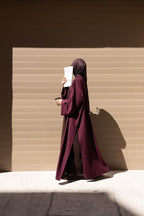 Abaya Coat Naya Burgundy