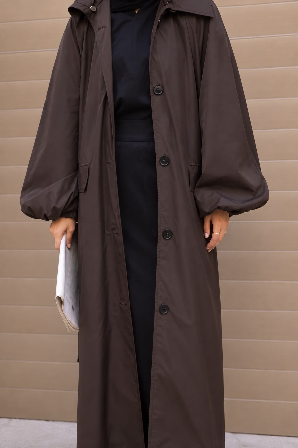 Trench Imperméable Danie Chocolat