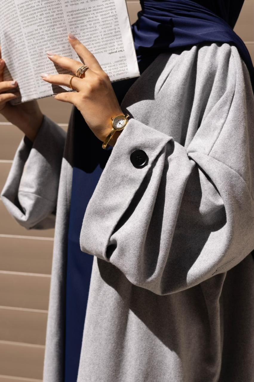 Abaya Coat Naya Grey