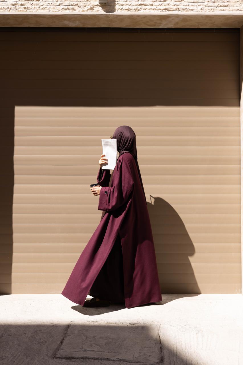 Abaya Coat Naya Burgundy