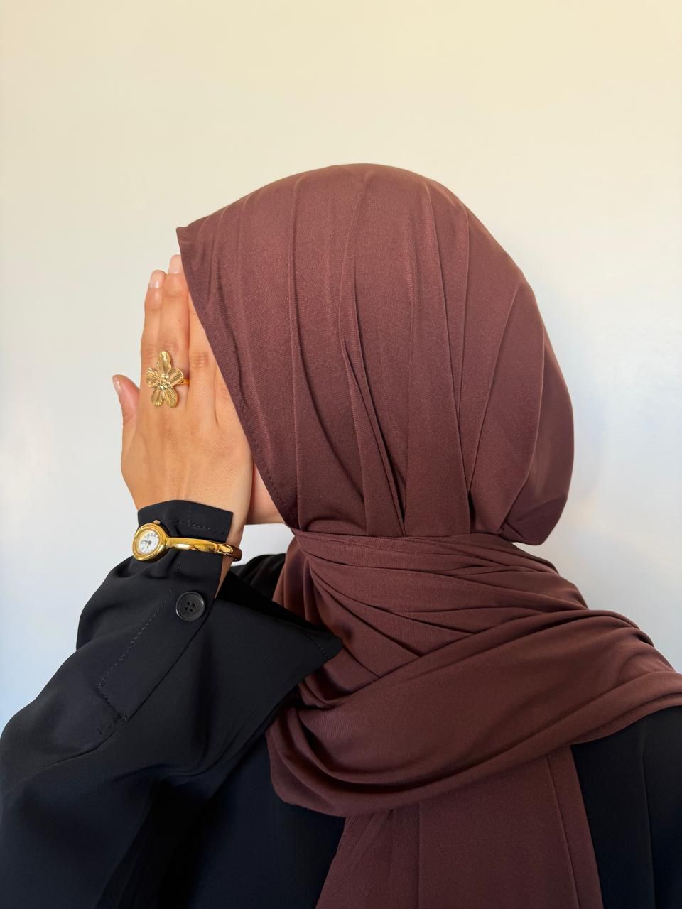 Hijab Jersey Brown