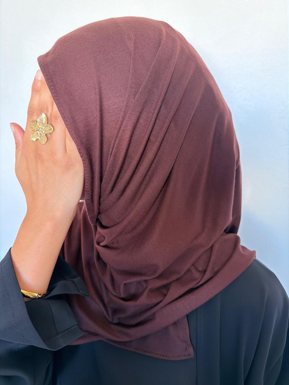 Hijab Coton Brown