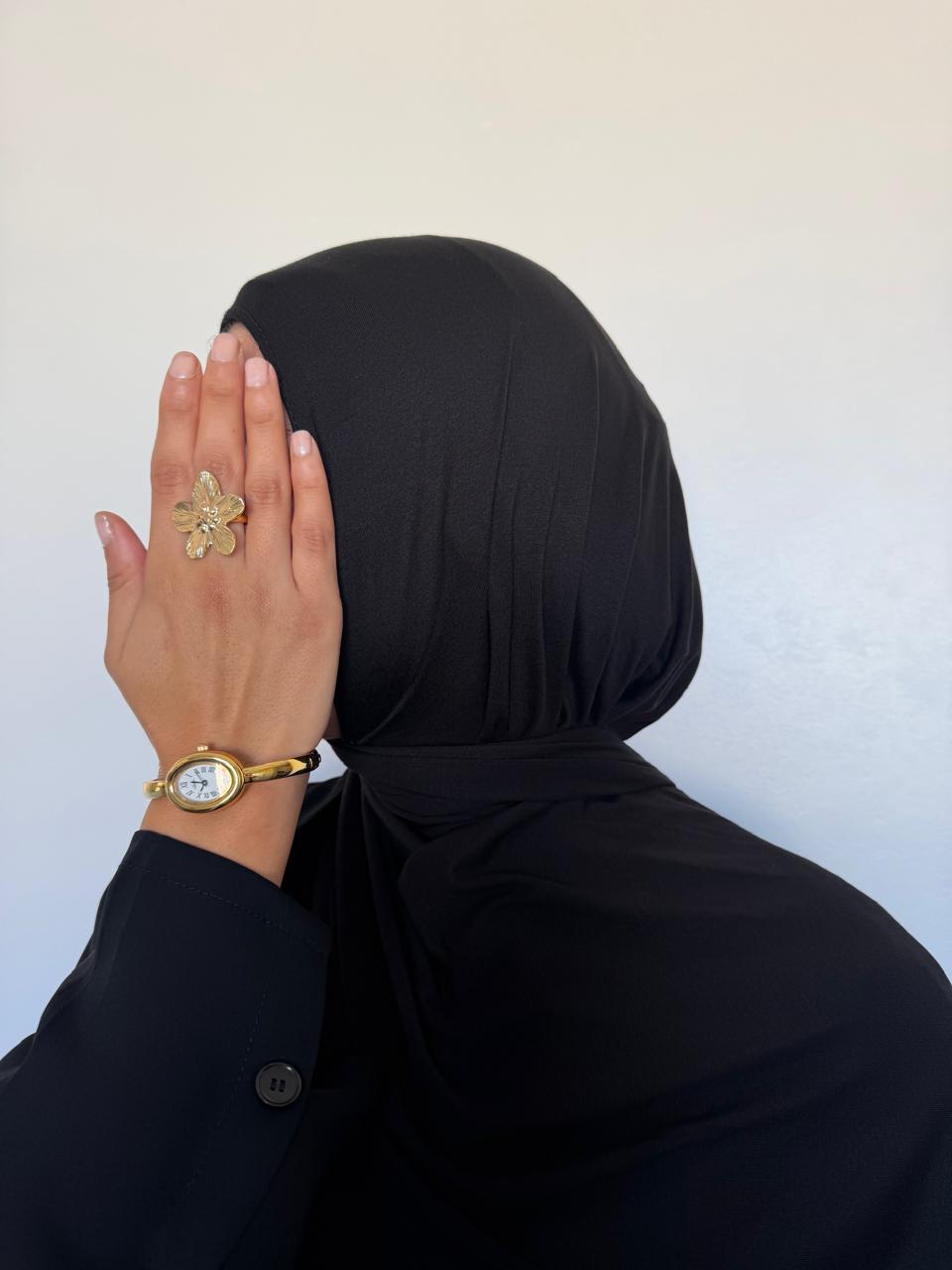 Hijab Coton Black