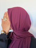 Hijab Mousseline Burgundy