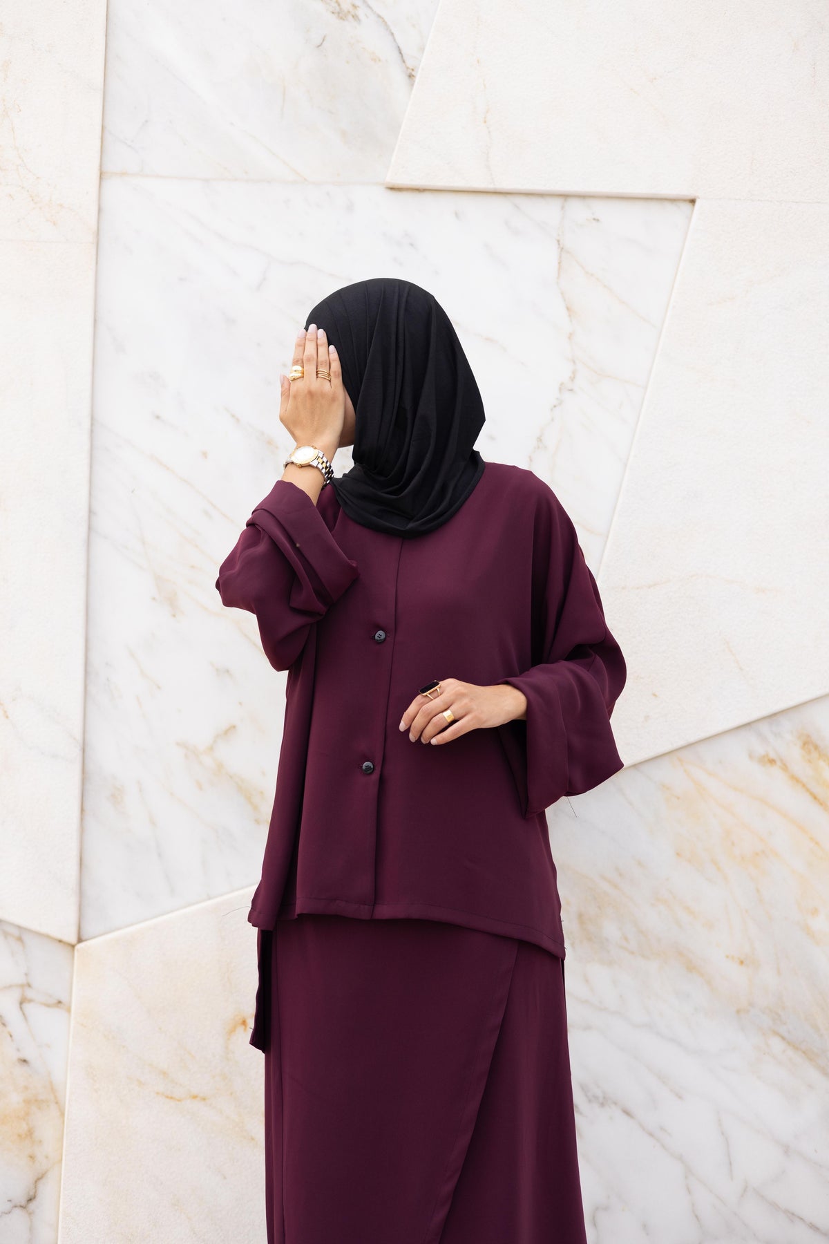 Ensemble Emma Burgundy
