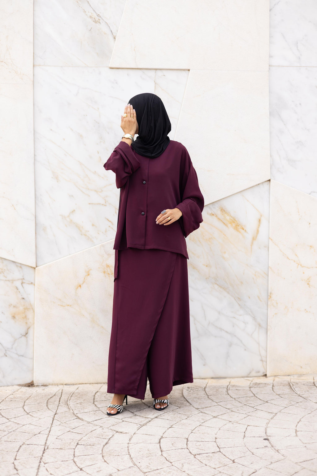 Ensemble Emma Burgundy