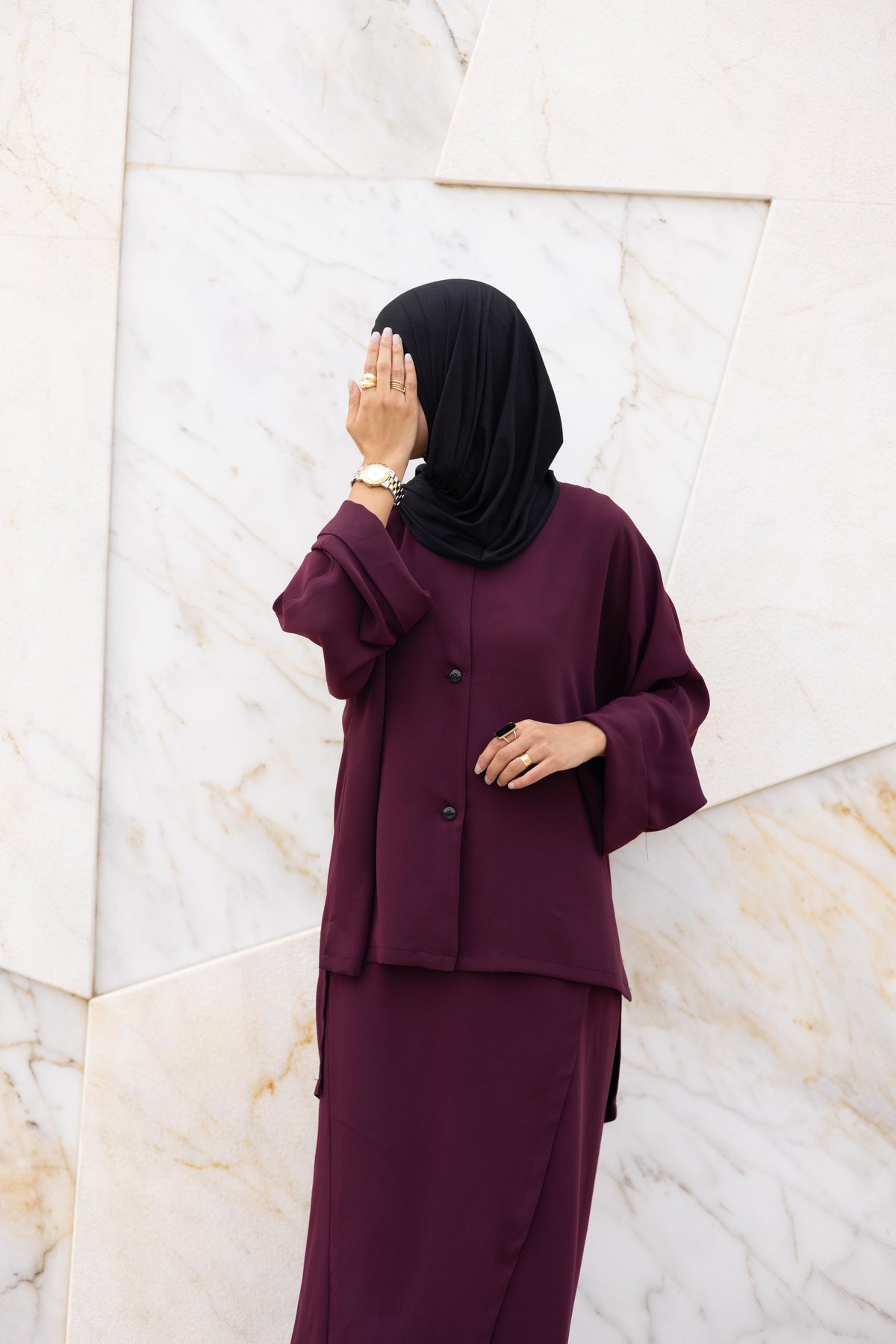 Ensemble Emma Burgundy